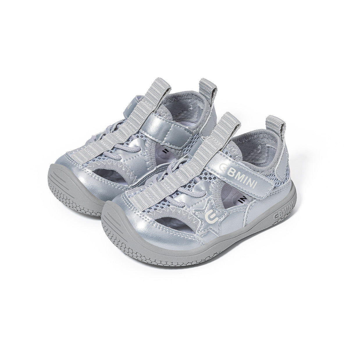 Star Patch Closed-Toe Toddler Sandals
