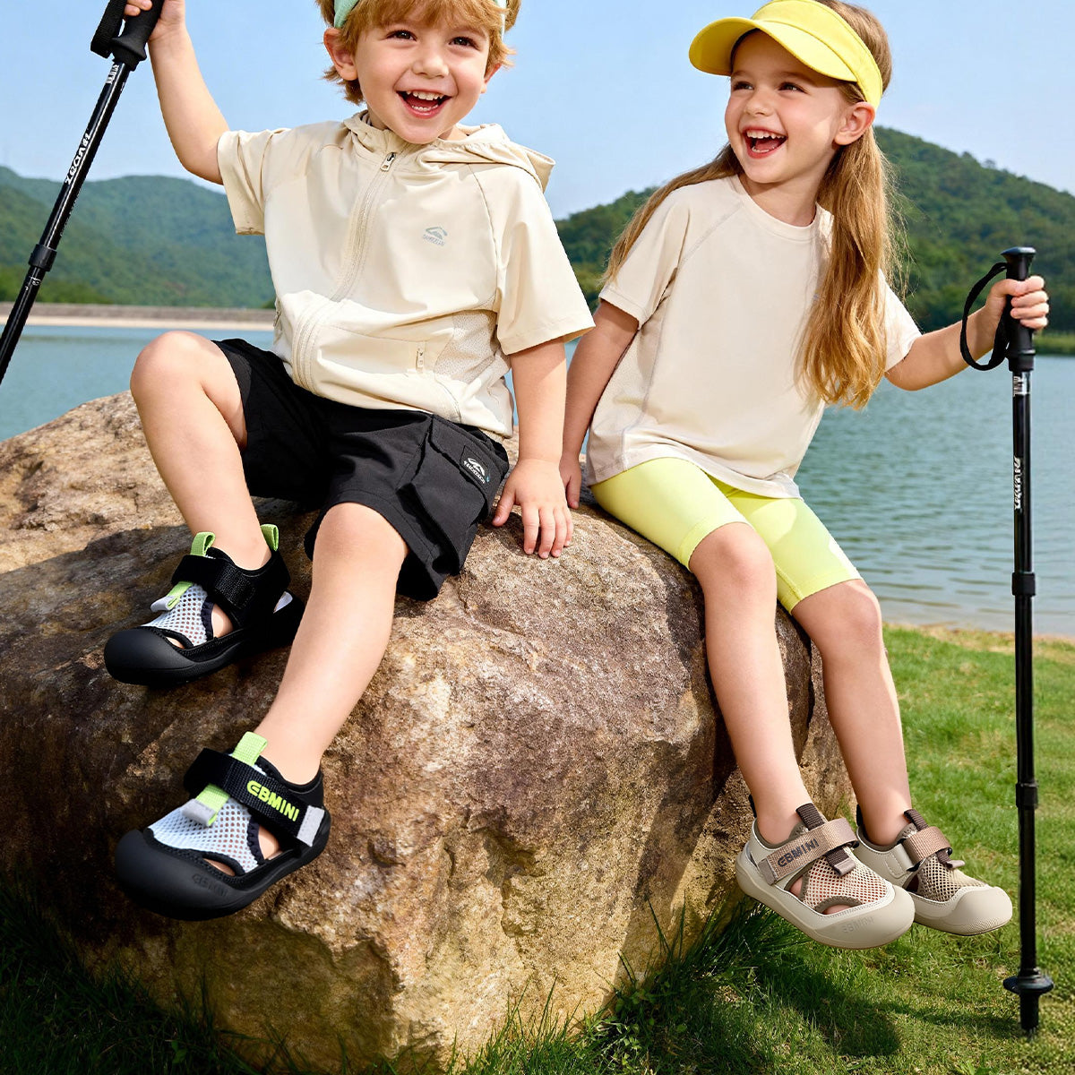 Neon Heel Mesh Toddler Sandals