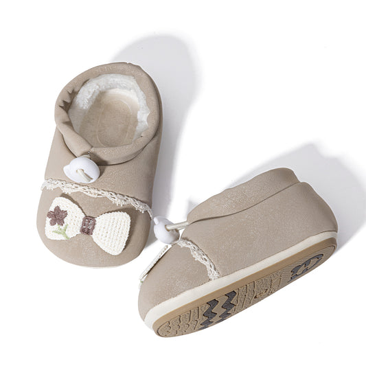 EBMINI Cosy Baby Shoes – Soft and Warm with a Sweet Bow Touch
