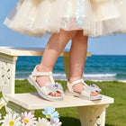 Sequin Bow Dressy Toddler Sandals