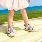 Wave Cutout Colorblock Closed-Toe Toddler Sandals