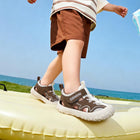 Retro Honeycomb Mesh Closed-Toe Toddler Sandals
