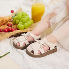 Scallop Bow Toddler Sandals