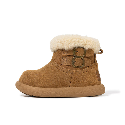 EBMINI Kids’ Winter Barefoot Boots – Cozy Faux-Fur Lined, Flexible Sole