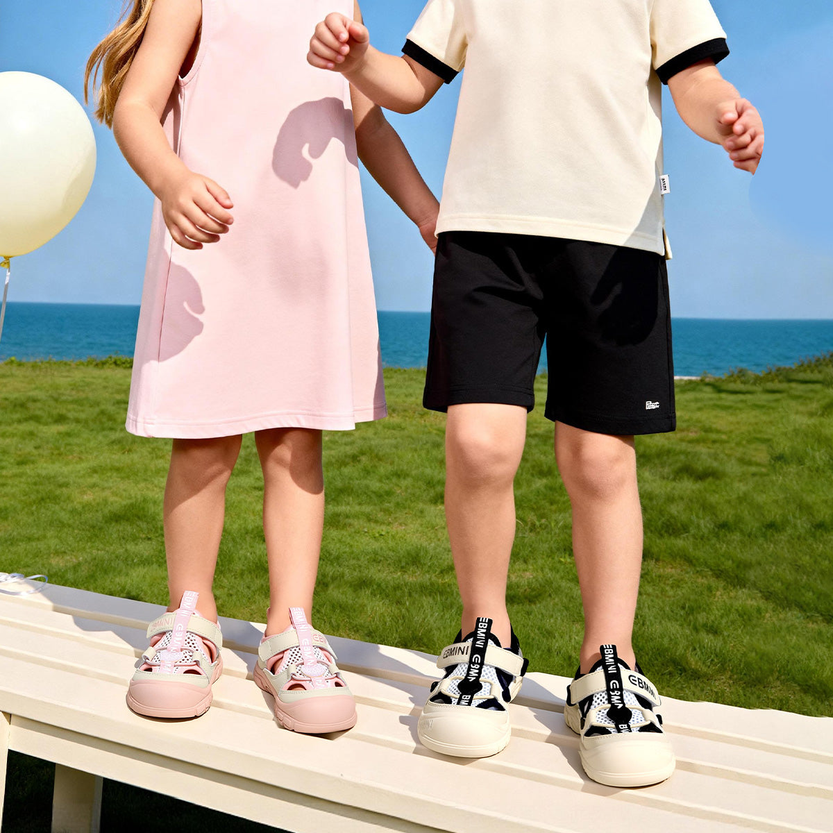 Glitter Heart Mesh Toddler Sandals