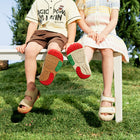 Rainbow Sole Open-Toe Closed-Heel Toddler Sandals