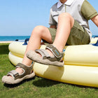 Sporty Webbing Dual-Strap Closed-Toe Toddler Sandals