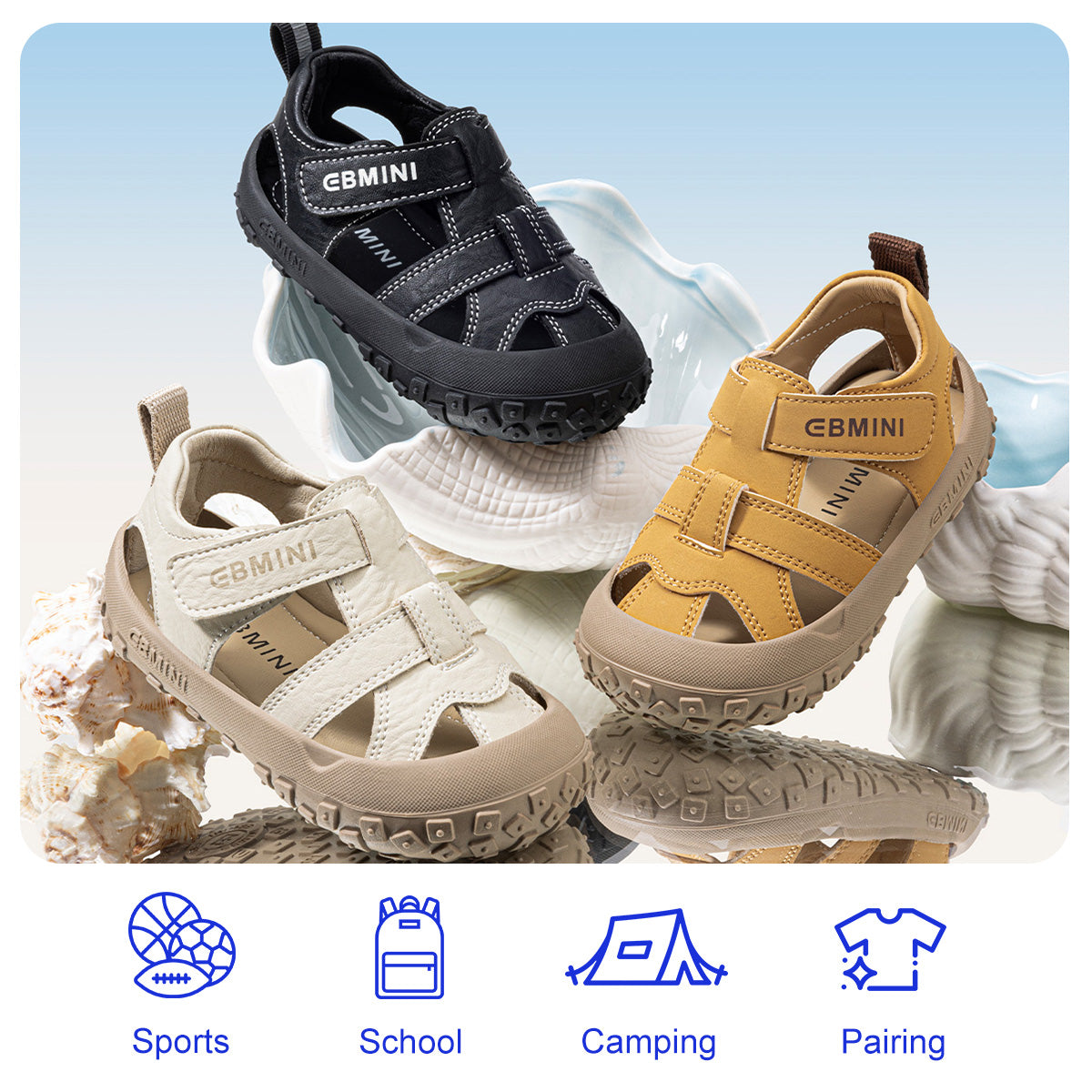 EBMINI® STRIDE | Barefoot Toddler Sandals