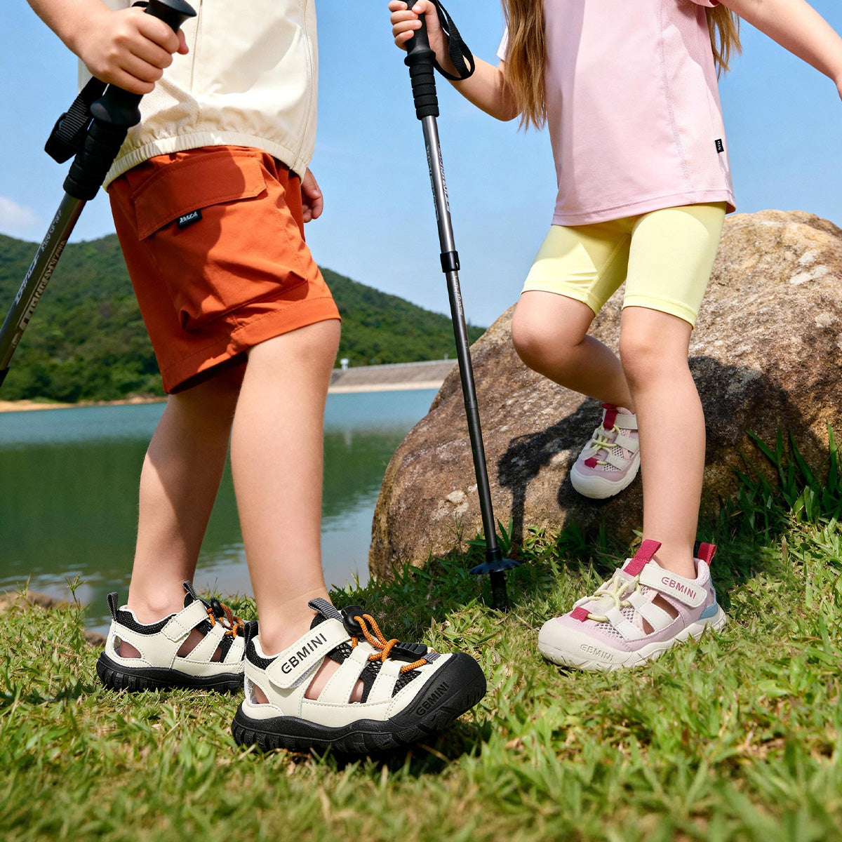 Bungee Lace Closed-Toe Toddler Sandals
