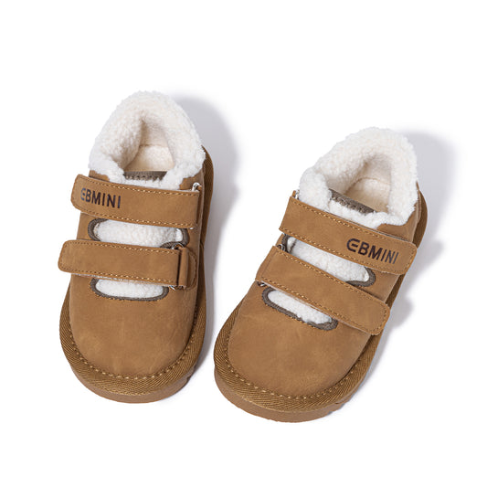 EBMINI Cosy Toddler Shoes – Soft Fleece Lining & Easy Velcro Strap in a Stylish Casual Design