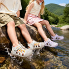 Wave Graphic Mesh Closed-Toe Toddler Sandals