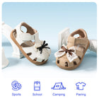 Lace Bow Fisherman Toddler Sandals