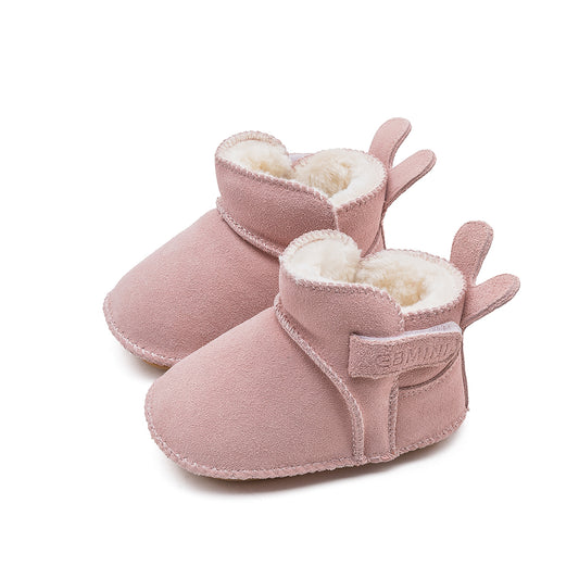 EBMINI Baby Girl Winter Boots – Cozy Fleece-Lined, Soft & Lightweight