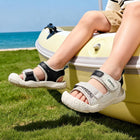 Sporty Webbing Dual-Strap Closed-Toe Toddler Sandals