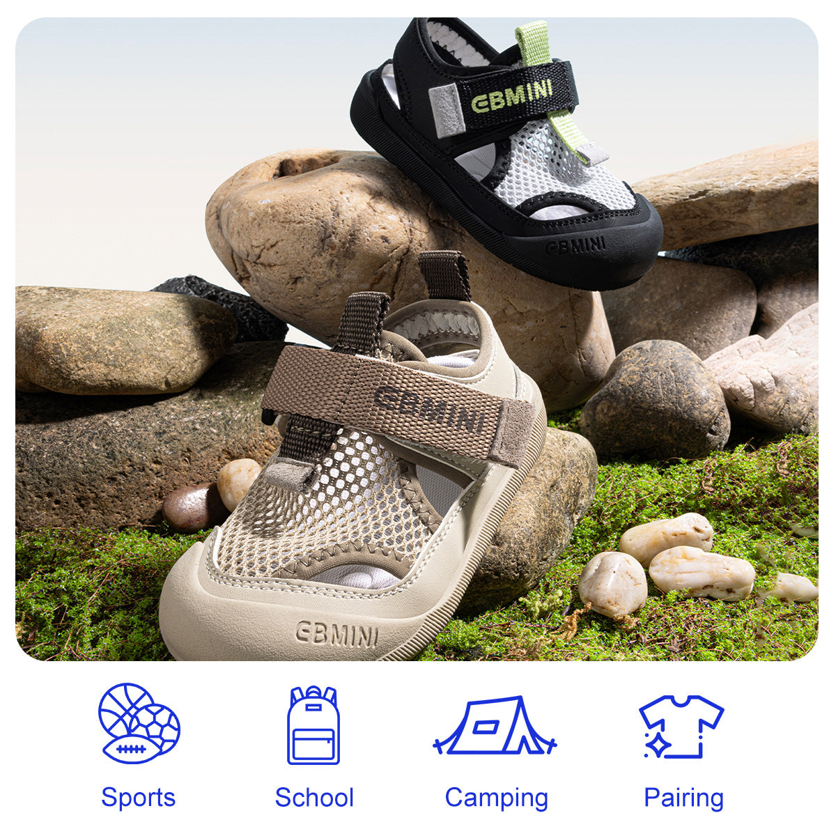Neon Heel Mesh Toddler Sandals