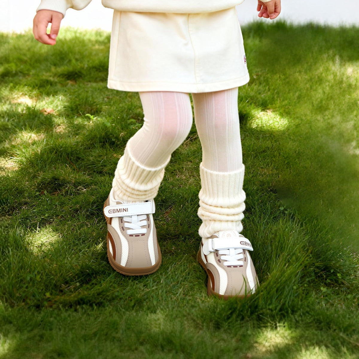 EBMINI ARC easy-on toddler sneakers with a secure strap closure