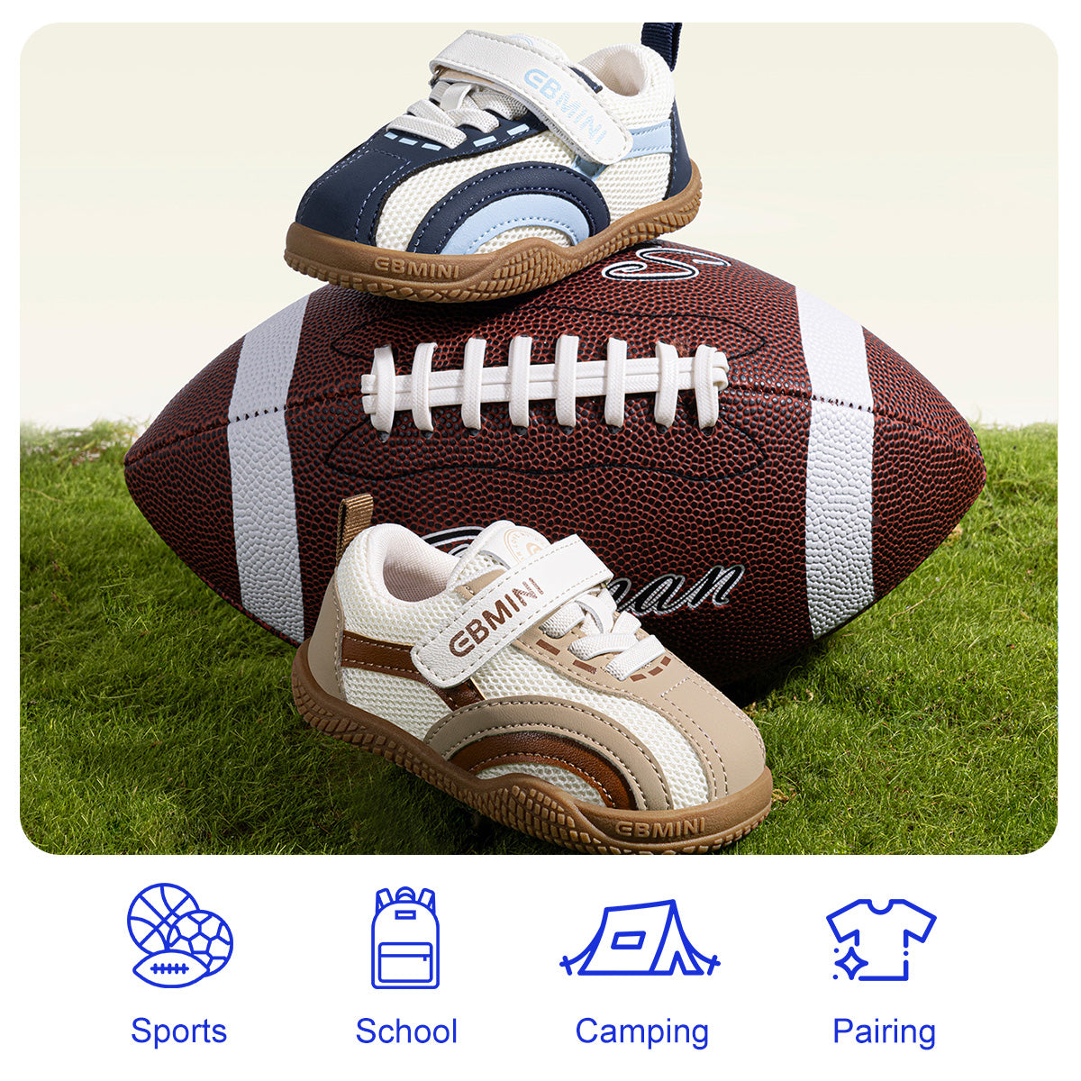 EBMINI ARC lightweight minimalist sneakers for everyday play