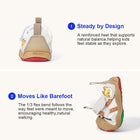 EBMINI BAMBOO panda toddler walking sneakers — heel detail