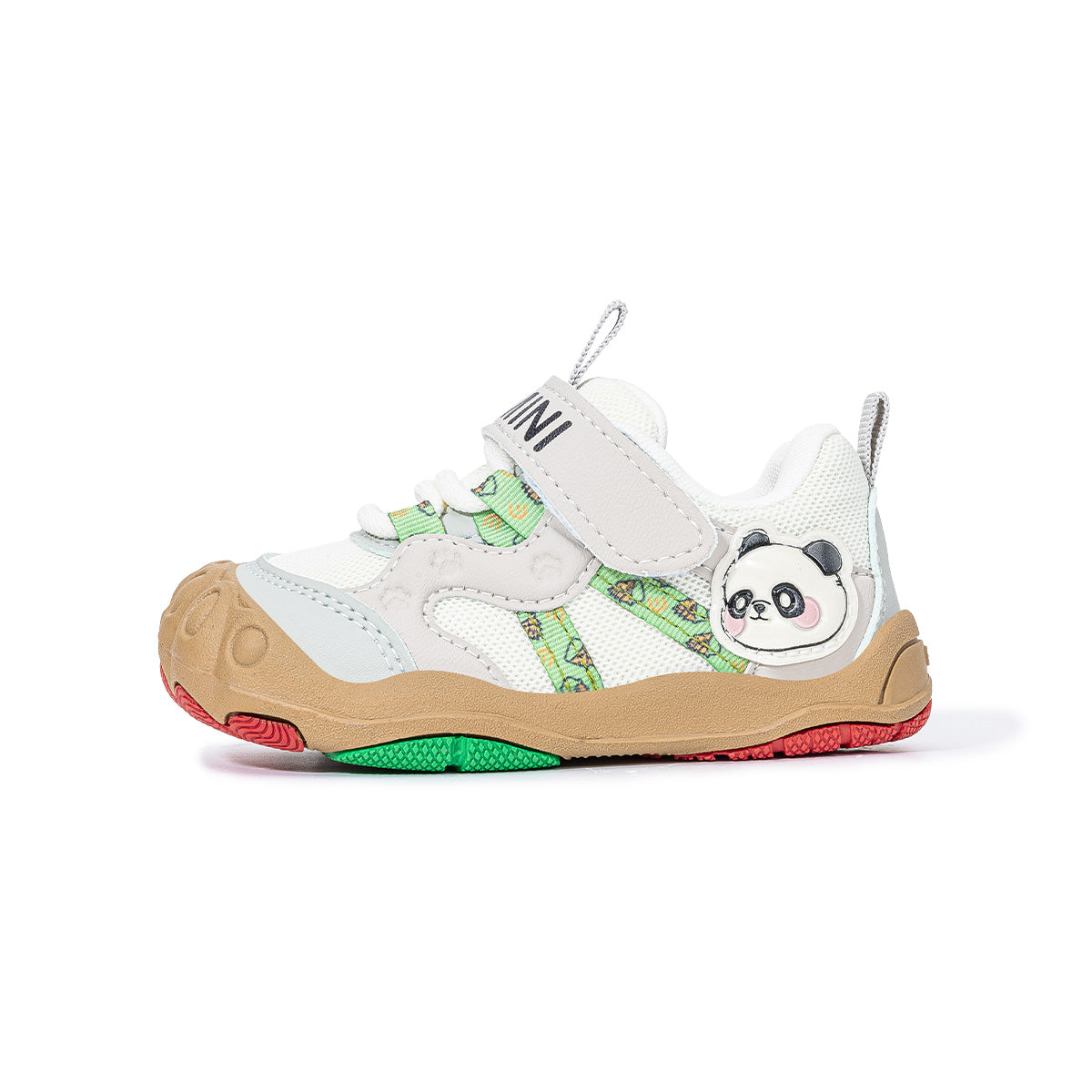 EBMINI BAMBOO panda toddler walking sneakers — on-foot styling