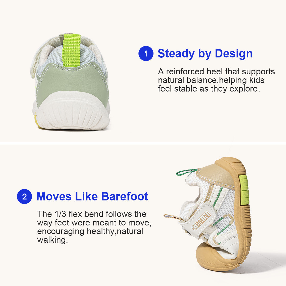 EBMINI BEAR non-slip sneakers for playground adventures