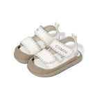 EBMINI BOHO barefoot toddler sandals with embroidered crochet details