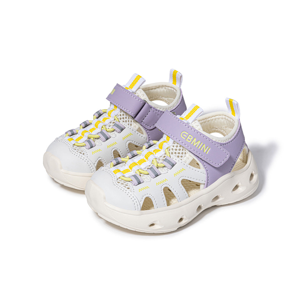 EBMINI BOLT dual-closure sandals with an adjustable fit