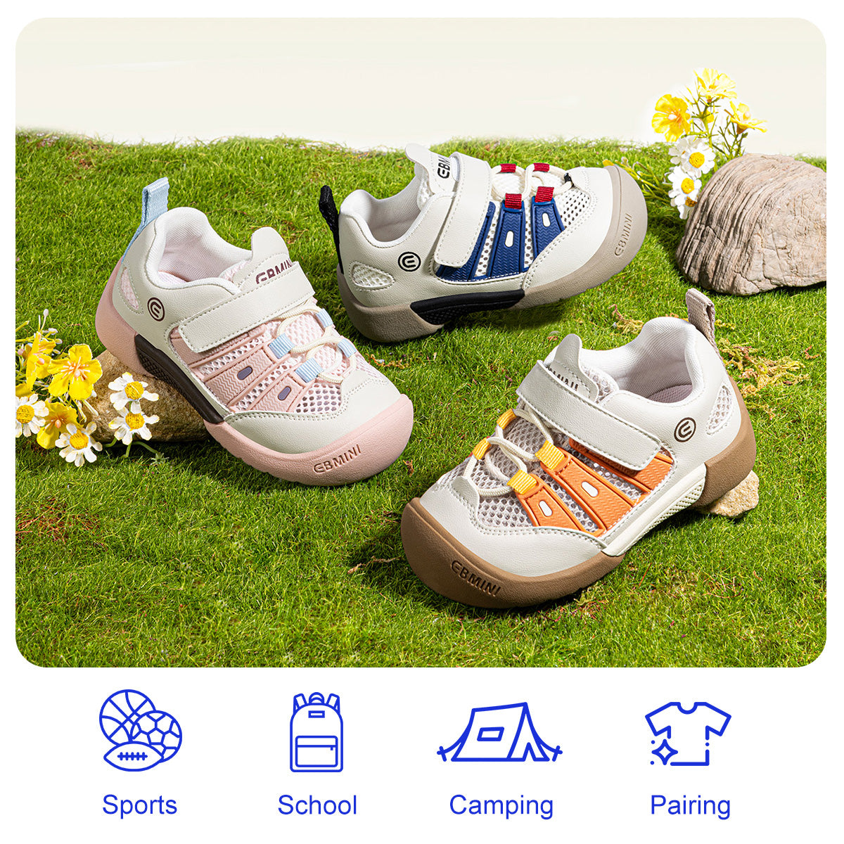 EBMINI CANDY lightweight sport sneakers for everyday play