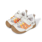 EBMINI CANDY barefoot toddler sneakers with a pastel pink colorblock design