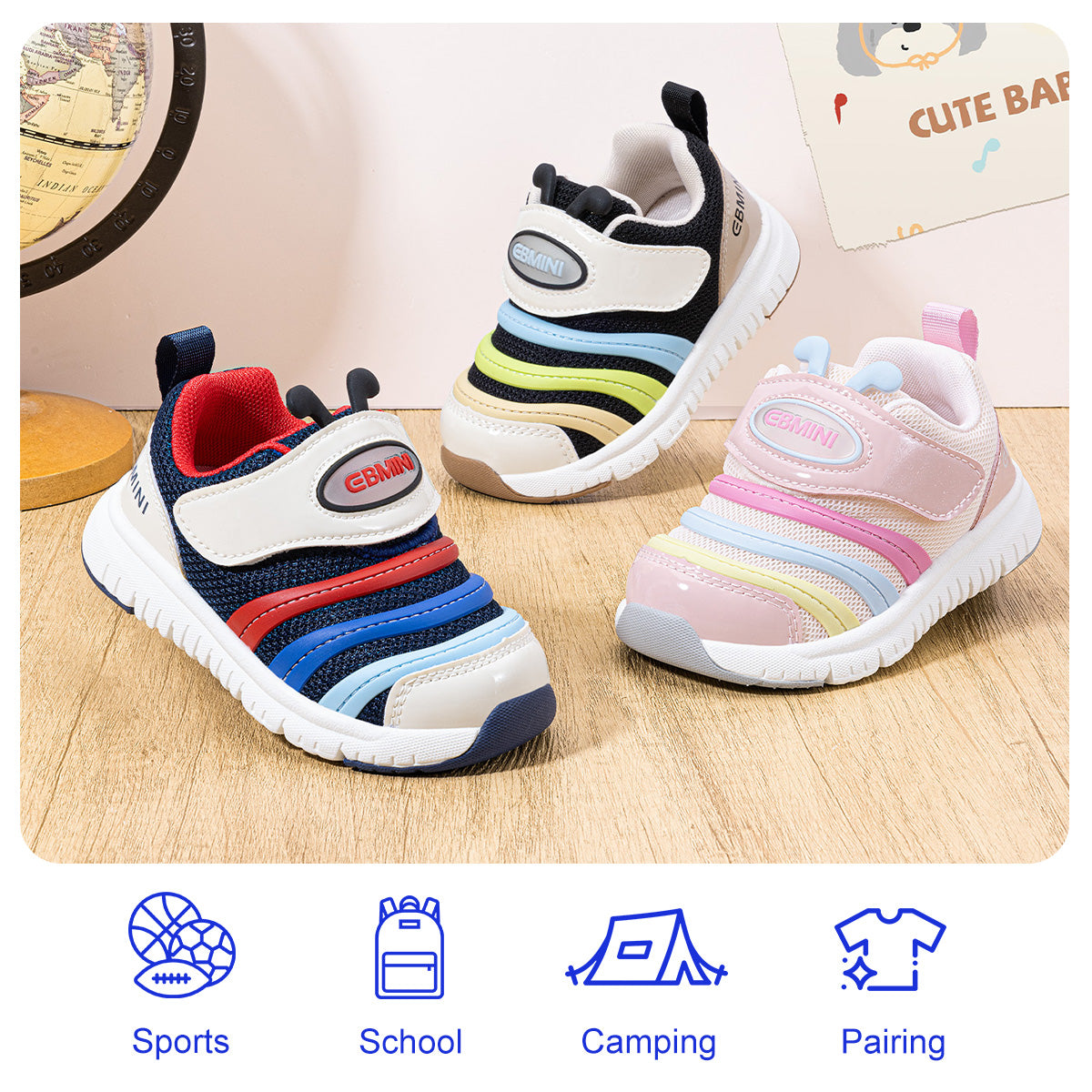 EBMINI CATERWAVE segmented rubber traction outsole