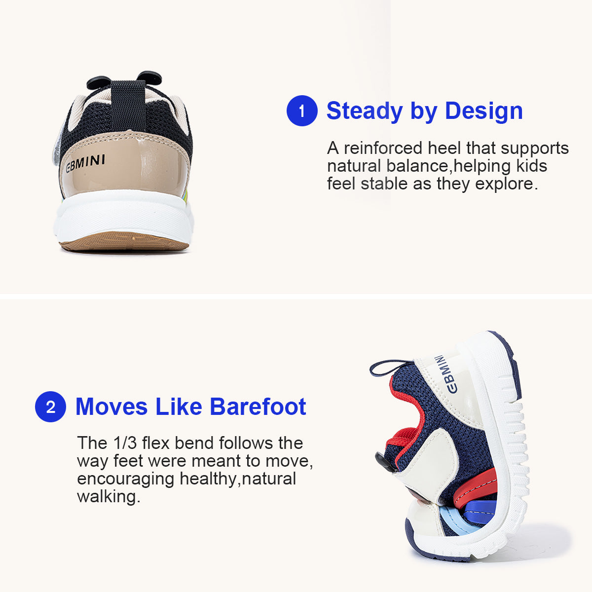 EBMINI CATERWAVE padded ankle collar and textile lining