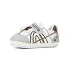 EBMINI CHECKMATE bear plaid baby crib shoes — flexibility detail