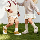 EBMINI CLASP perforated toddler sneakers for breathable wear