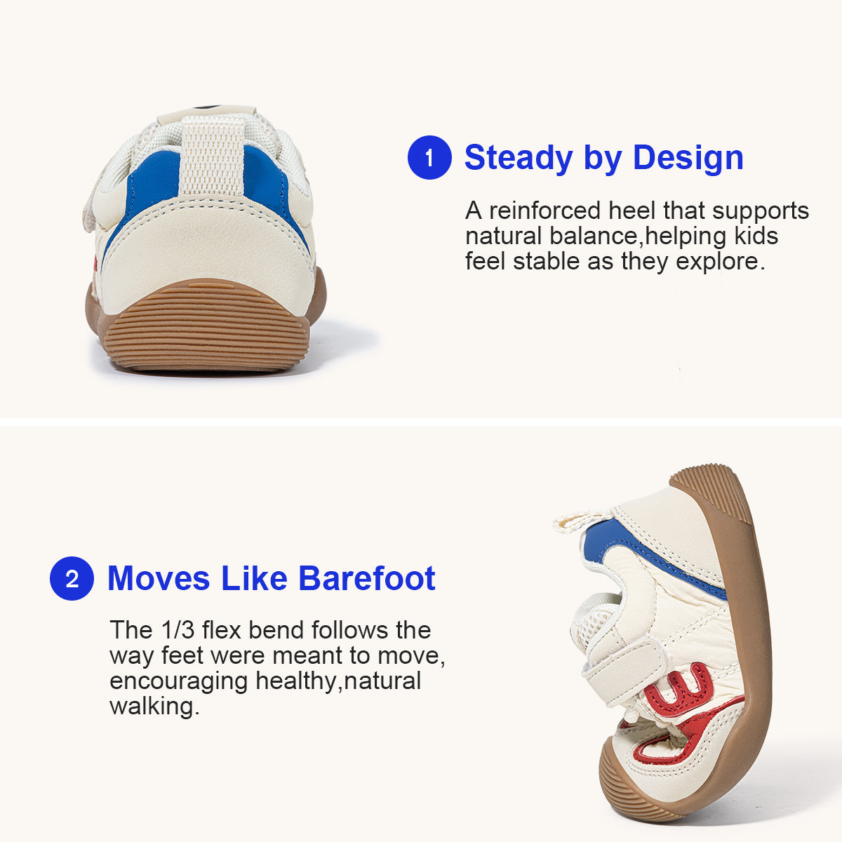 EBMINI COMET non-slip toddler sneakers for playground adventures