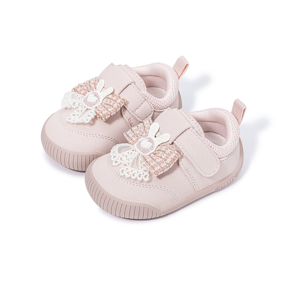 EBMINI COTTONTAIL bunny bow first walker shoes pair view