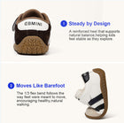 EBMINI COURT easy-on sneakers with a secure hook-and-loop strap