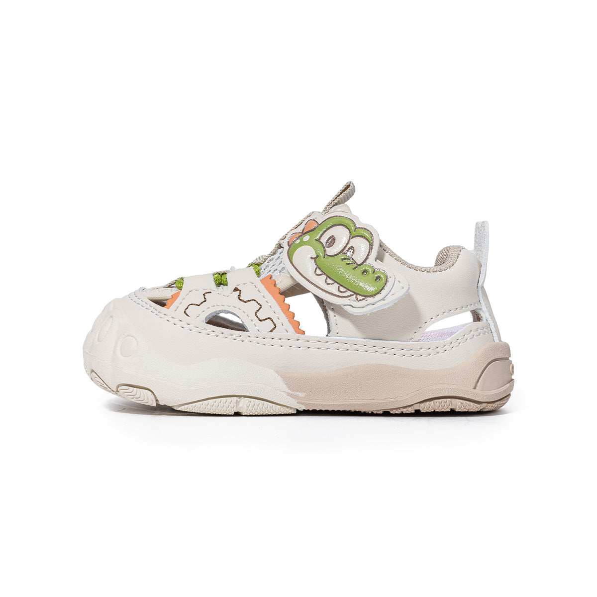 EBMINI CROC closed-toe sandals with a roomy wide toe box