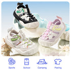 EBMINI CROC black cream green and pink cartoon sandals