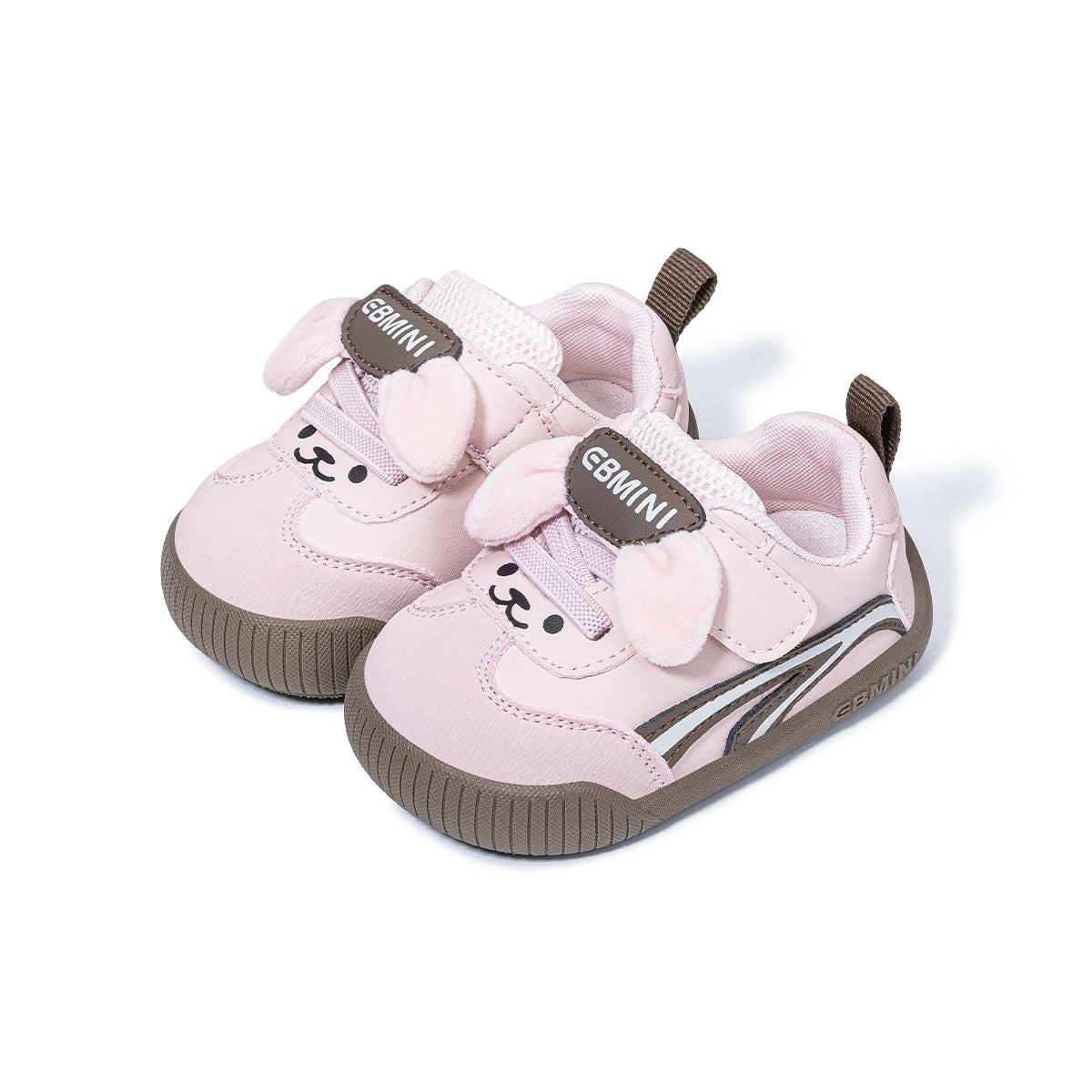 EBMINI CUBBY wide toe first walker sneakers pair view