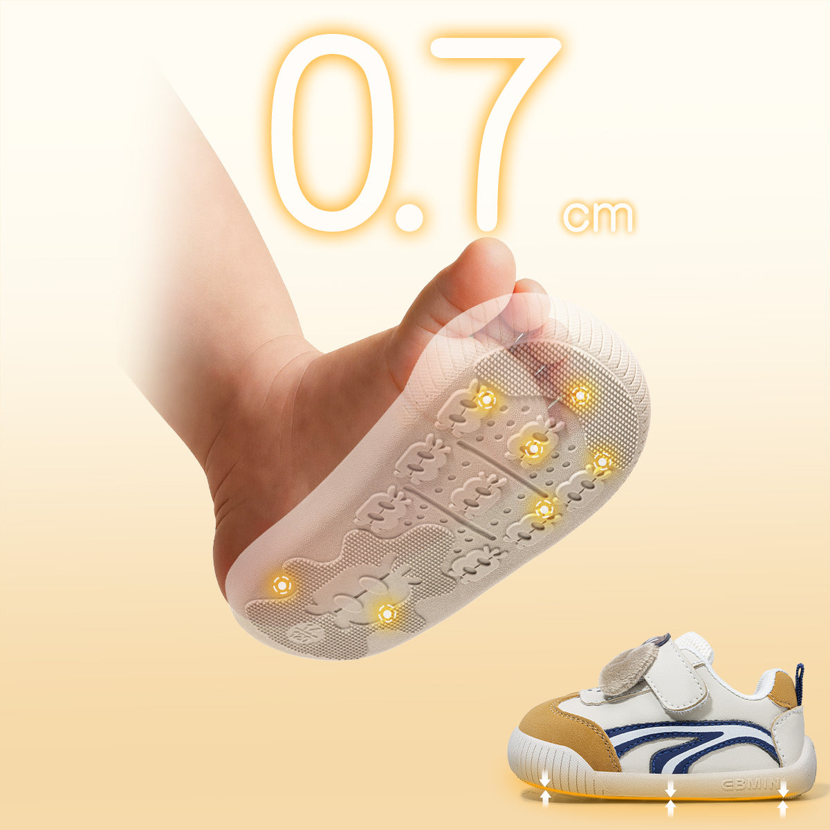 EBMINI CUBBY wide toe first walker sneakers color options