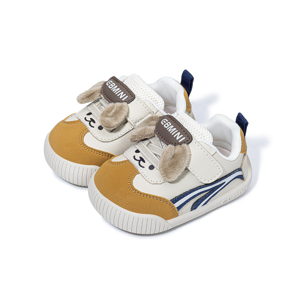 EBMINI CUBBY wide toe first walker sneakers heel support detail