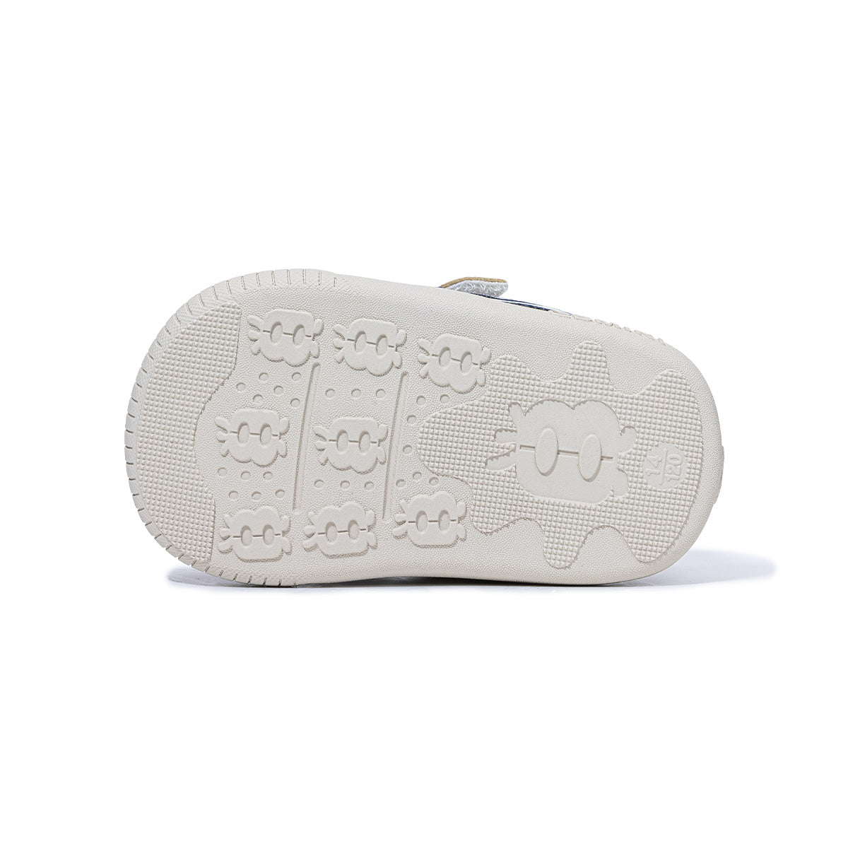 EBMINI CUBBY wide toe first walker sneakers easy closure detail