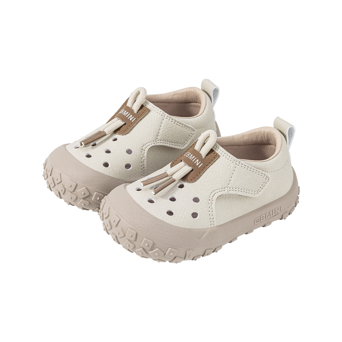 EBMINI DRAW barefoot toddler sneakers with an adjustable pull-cord design