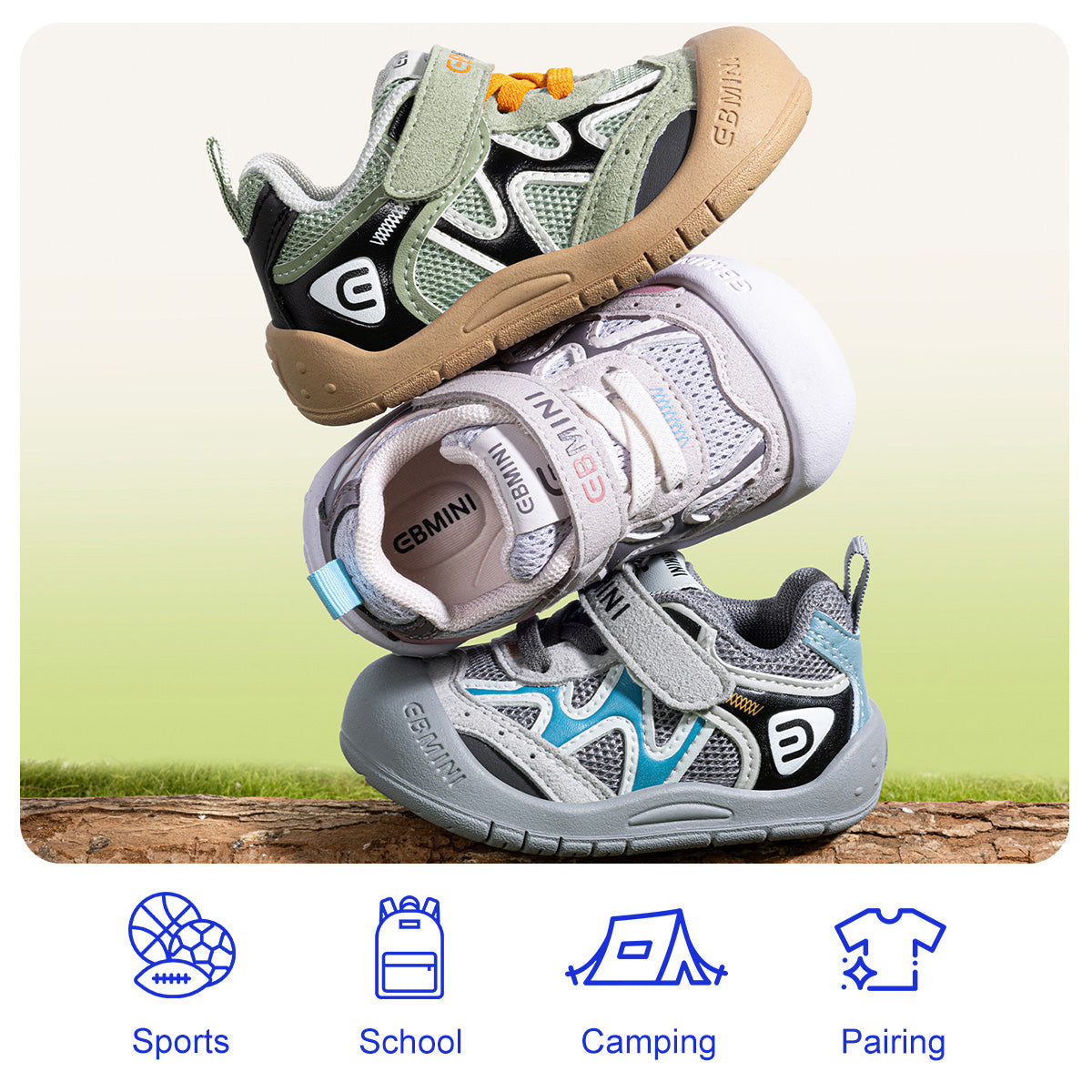 EBMINI FLUX lightweight summer sneakers for everyday play