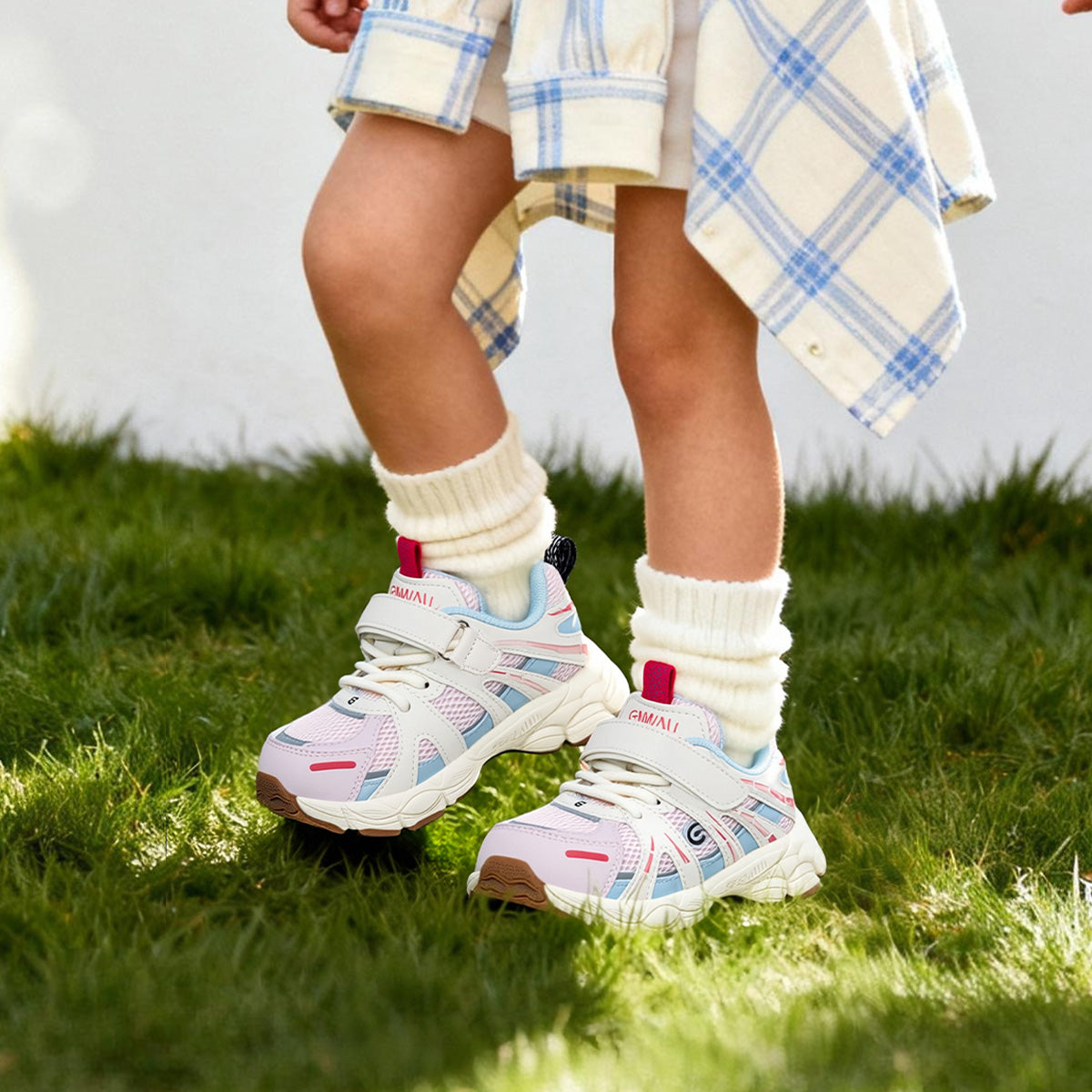 EBMINI FORGE toddler sneakers with bungee laces and a secure strap