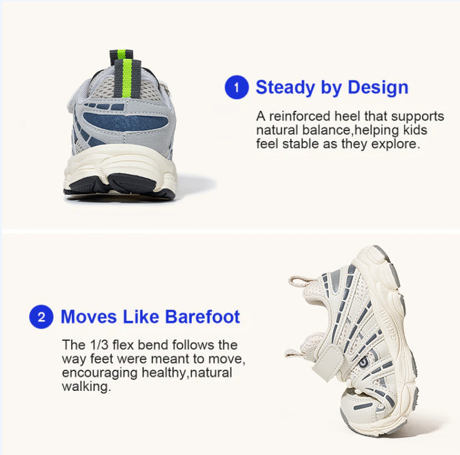 EBMINI FORGE non-slip toddler sneakers for hiking and playground adventures