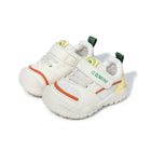 EBMINI FUSE barefoot toddler sneakers with a bold colorblock design