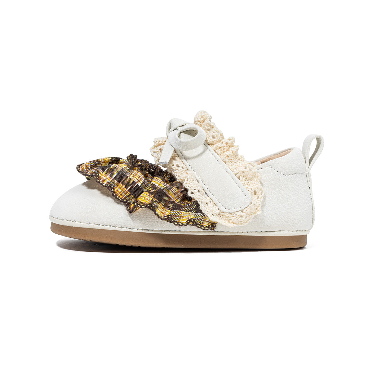EBMINI GINA first-walker sneakers with a roomy wide toe box