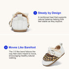 EBMINI GINA pink and white barefoot sneakers