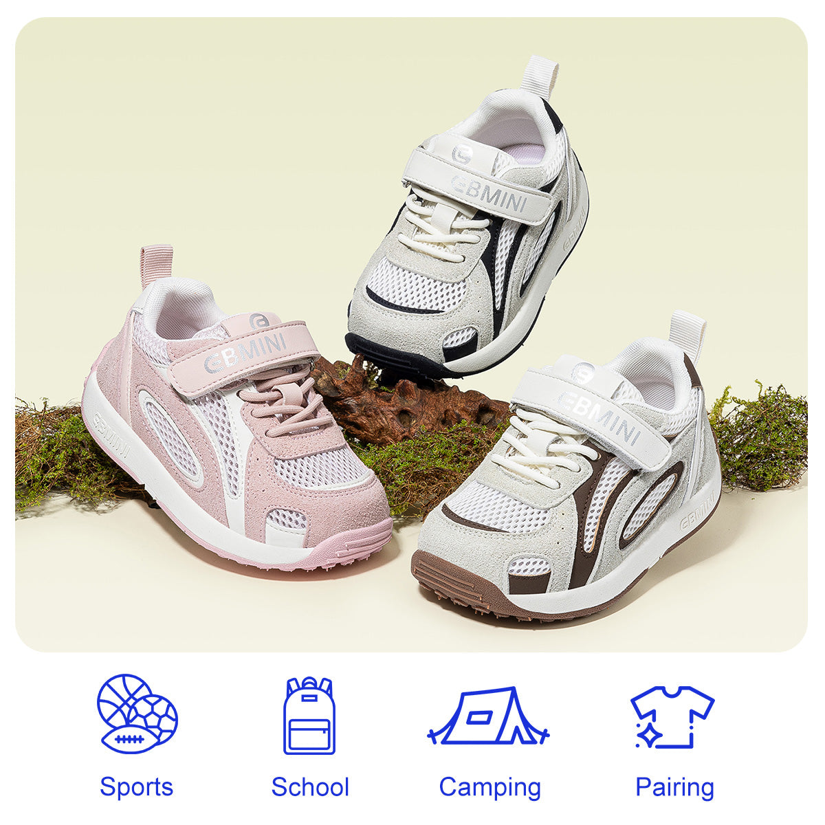 EBMINI GLIDE lightweight sneakers with a flexible EVA sole