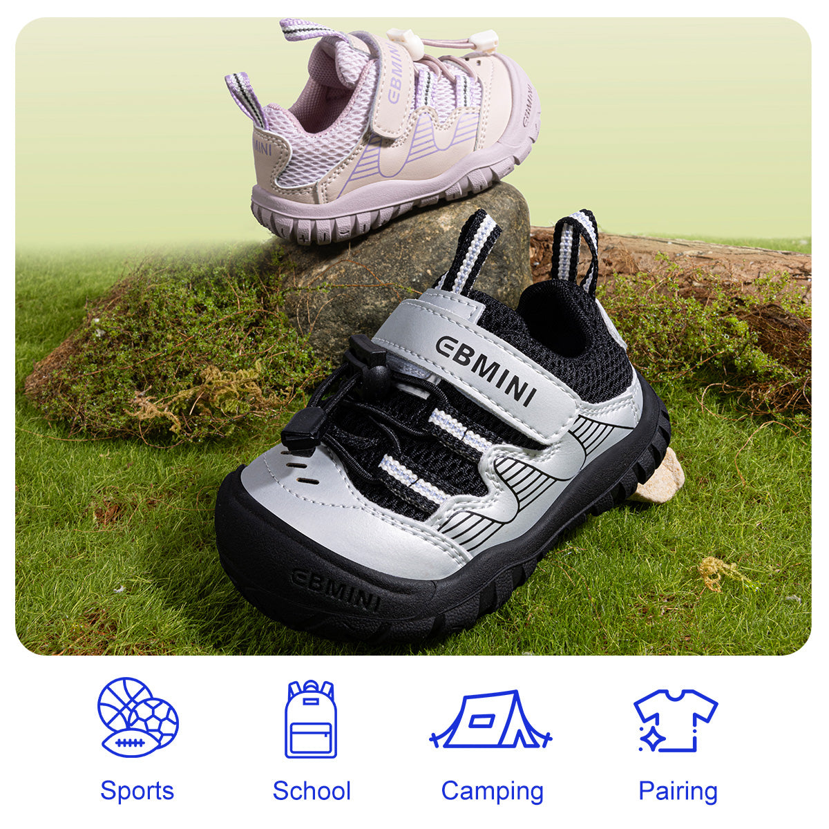 EBMINI GRIT lightweight sport sandals for everyday play